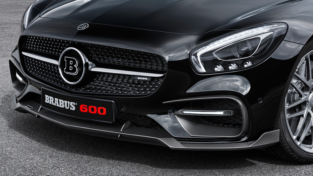 Brabus Mercedes-Benz AMG GT-S front bumper add-ons with DRL