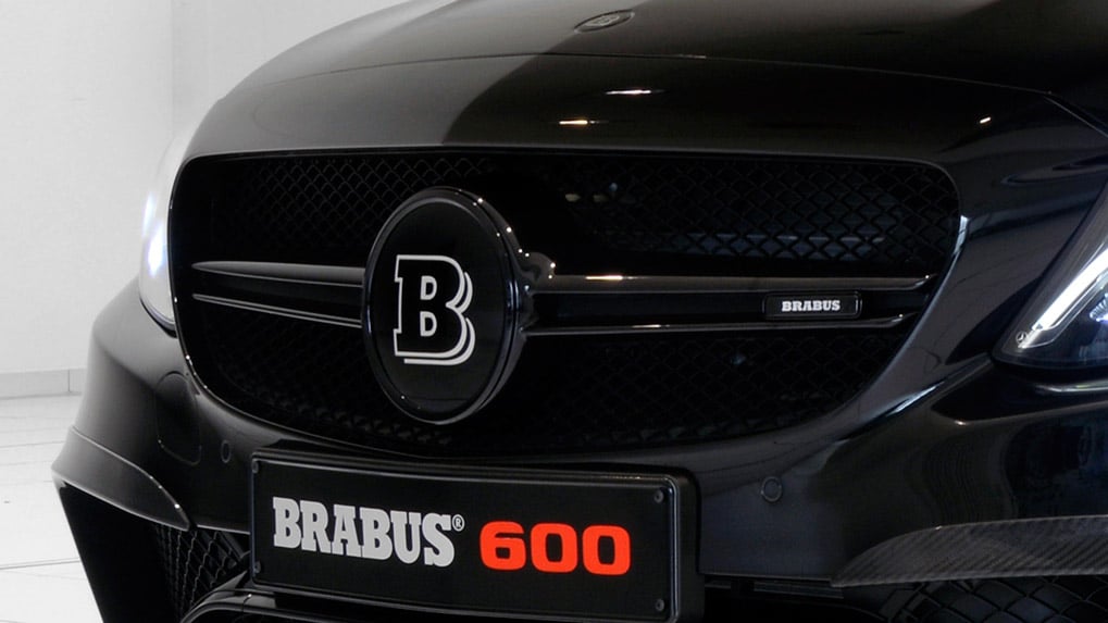 mercedes-benz c63s amg brabus b600 логотип решетки радиатора