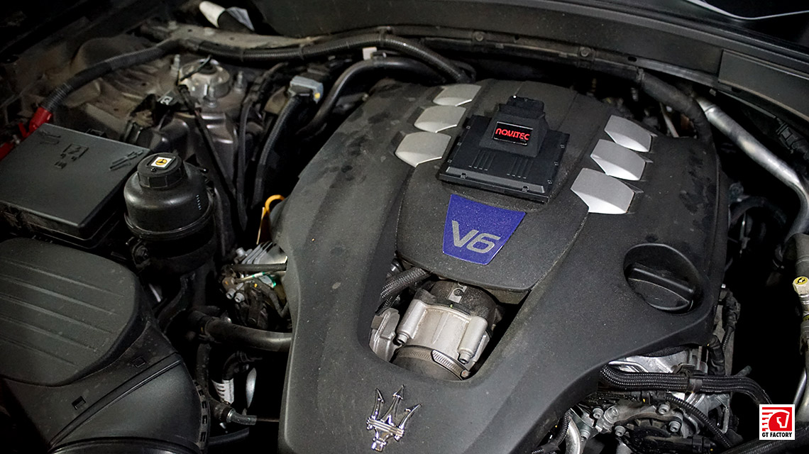 Установка блока увеличения мощности Novitec N-Tronic Maserati Levante V6 SQ4